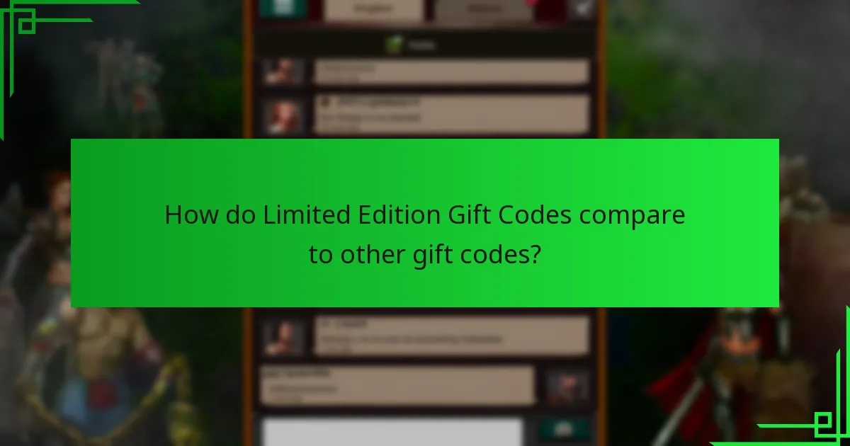 What is the redemption process for Limited Edition Gift Codes?