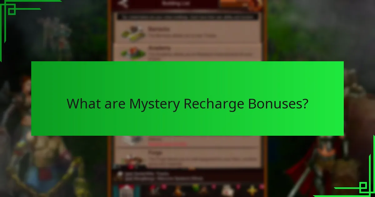 How do Mystery Recharge Bonuses compare to other rewards?